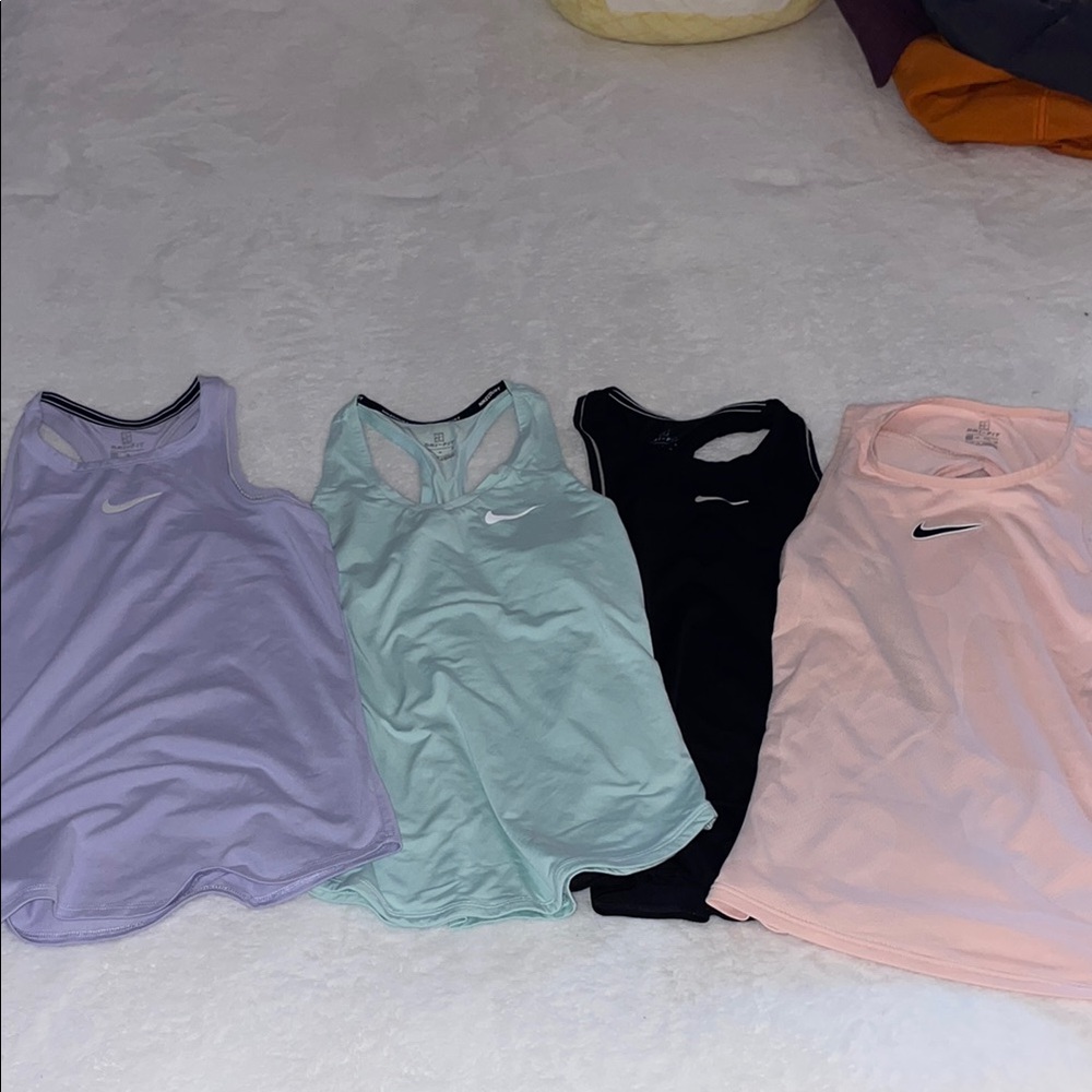 Nike Women's Tank Tops - Lavender, Mint, Black, and Pink